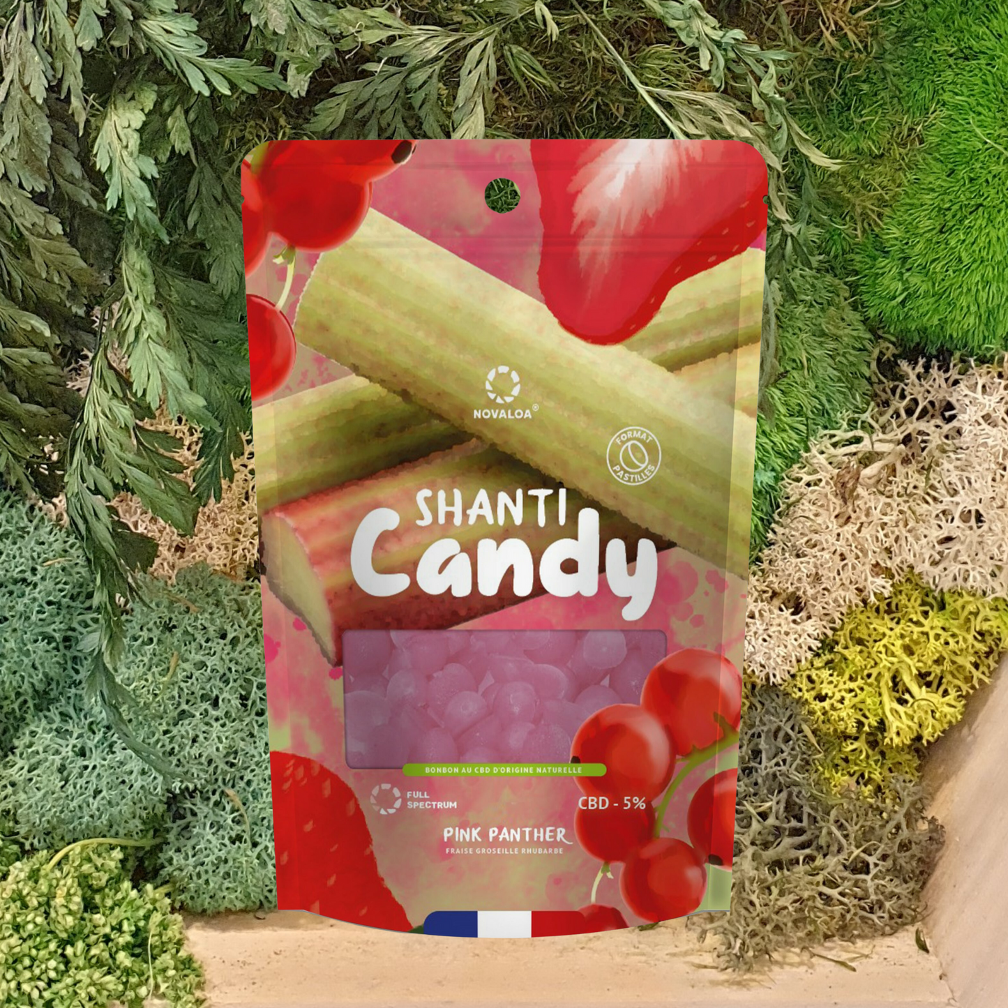 Pastille Pink Panther - CBD 5% Spectre Complet - 10 g - environ 14 pastilles