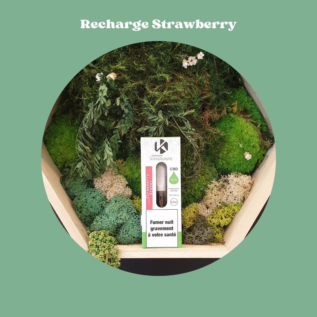 Cartouche Vape CBD Strawberry Diesel - 50% cannabinoïdes - 0,5ml